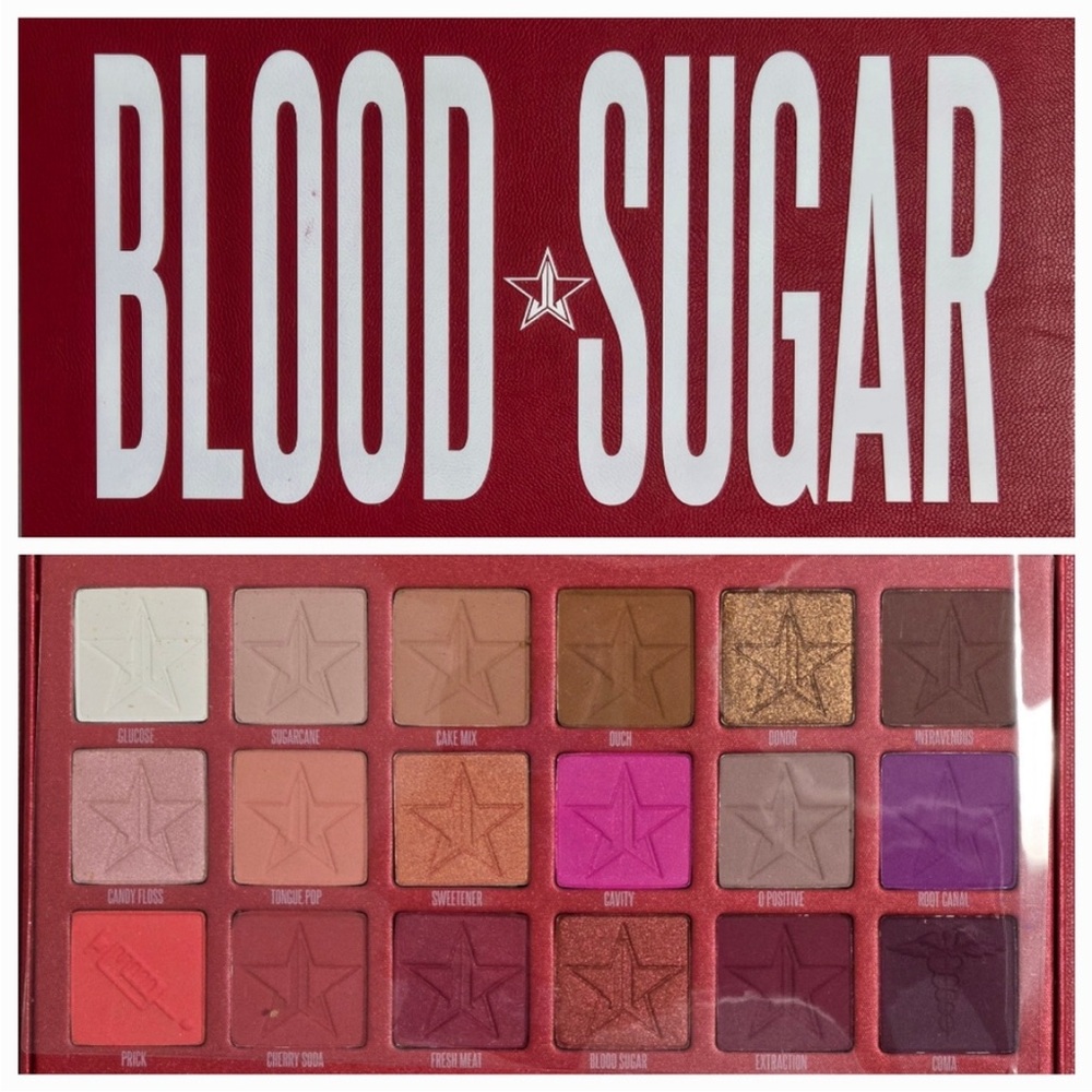 Jeffree Star Blood Sugar Eyeshadow Palette - Red and White - Picture 4 of 6